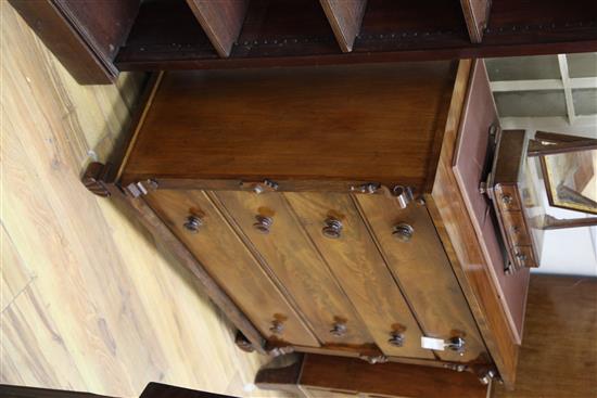 A Victorian mahogany chest, W.3ft 9in.